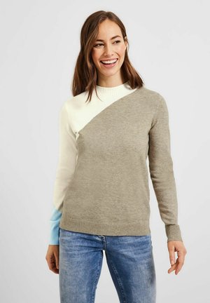 COLORBLOCK - Jumper - almond beige melange