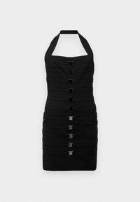 MULTI BUCKLE FITTED DRESS - Cocktail dress / Party dress - black