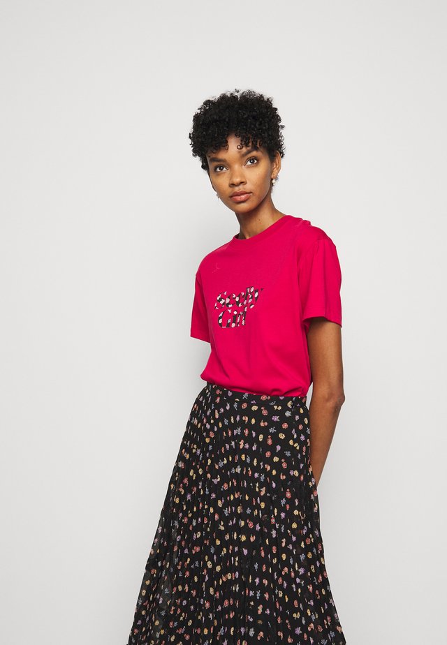 Print T-shirt - crimson red