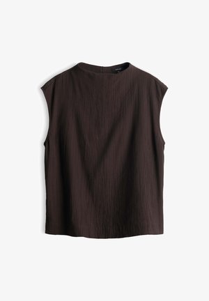 OPUS, SLIM CRINKLE FIT - T-Shirt basic - affogato