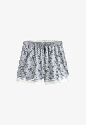 Next, REGULAR FIT - MOTIONFLEX GEO BORDER PRINT SWIM SHORTS 5{DQ} . - Zwemshorts - grey white