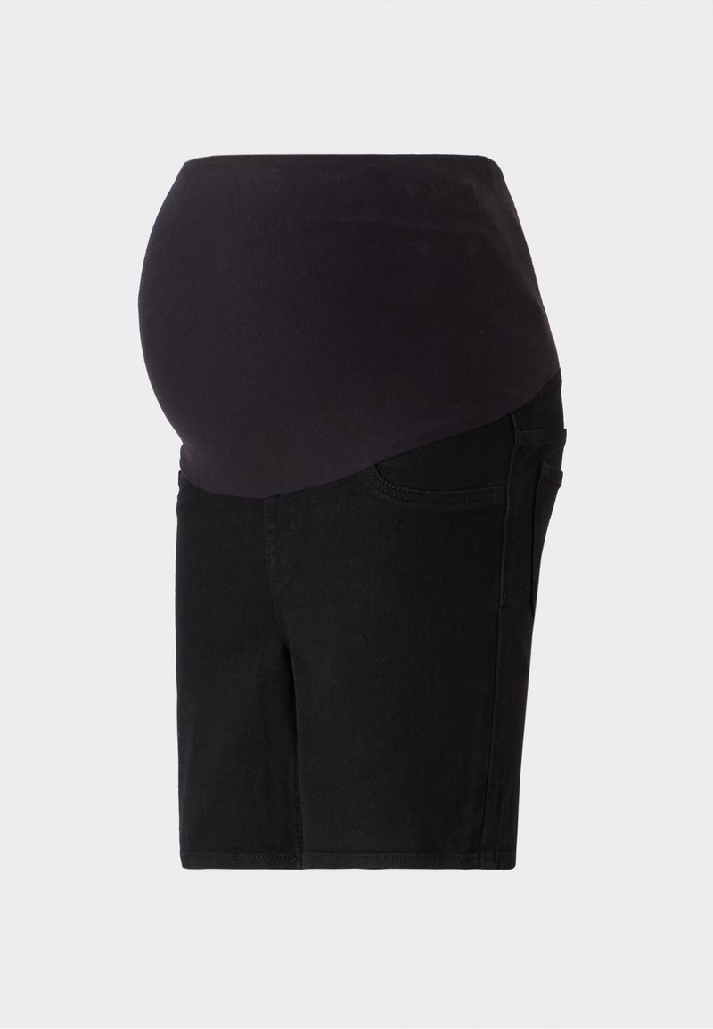 Mamalicious Jeansshort zwart denim/blackdenim