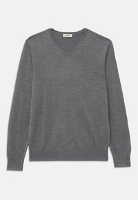 V NECK - Pullover - gris chine clair