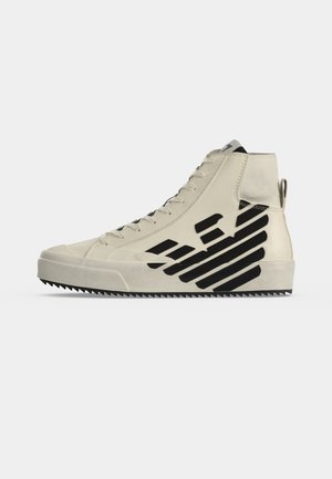 EA7 Emporio Armani, PRIDE SNEAKER UNISEX - Високи маратонки - off white/black