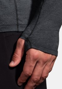 Brooks DASH 1/2 ZIP 2.0 - Ilgarankovis viršutinės dalies drabužis - htr black