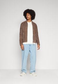 AllSaints CORA JACKET - Leren jas - chai brown