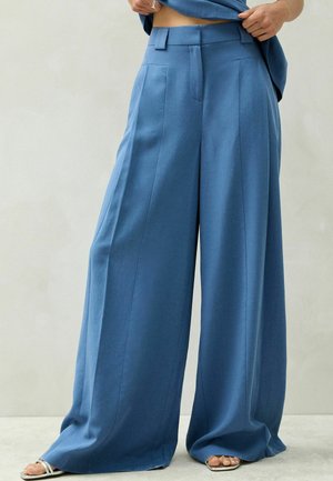 Next, TALL FIT - WIDE LEG TROUSERS . - Trousers - blue
