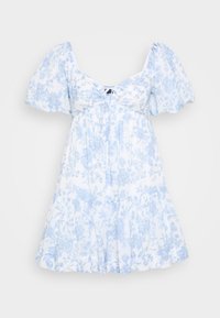 PUFF SLEEVE DRESS - Kjole - blue