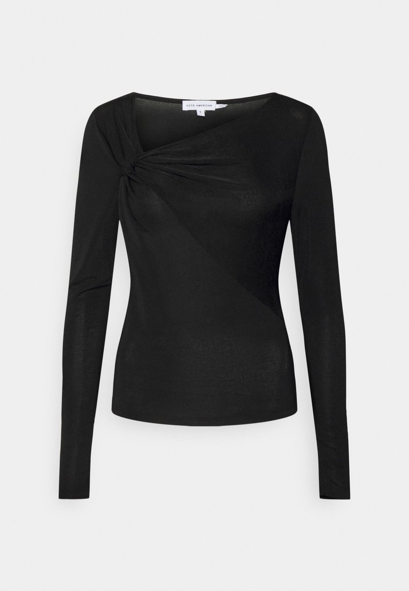 Damen T-Shirts | Good American SHIMMER ASYMMETRICAL Langarmshirt black/schwarz - DA14282 Damen T-Shirts | Good American SHIMMER ASYMMETRICAL Langarmshirt black/schwarz - DA14282