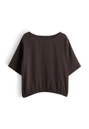 OPUS, RELAXED FIT TEXTURED LOOK - T-shirt basic - affogato