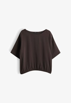 OPUS, RELAXED FIT TEXTURED LOOK - T-shirt basic - affogato