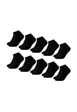 OCCULTO, 10 PACK 100 BAUMWOLLE SNEAKER - Socken - black