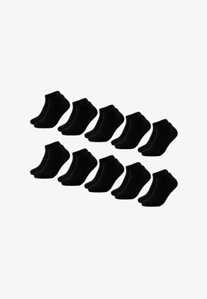 OCCULTO, 10 PACK 100 BAUMWOLLE SNEAKER - Socken - black