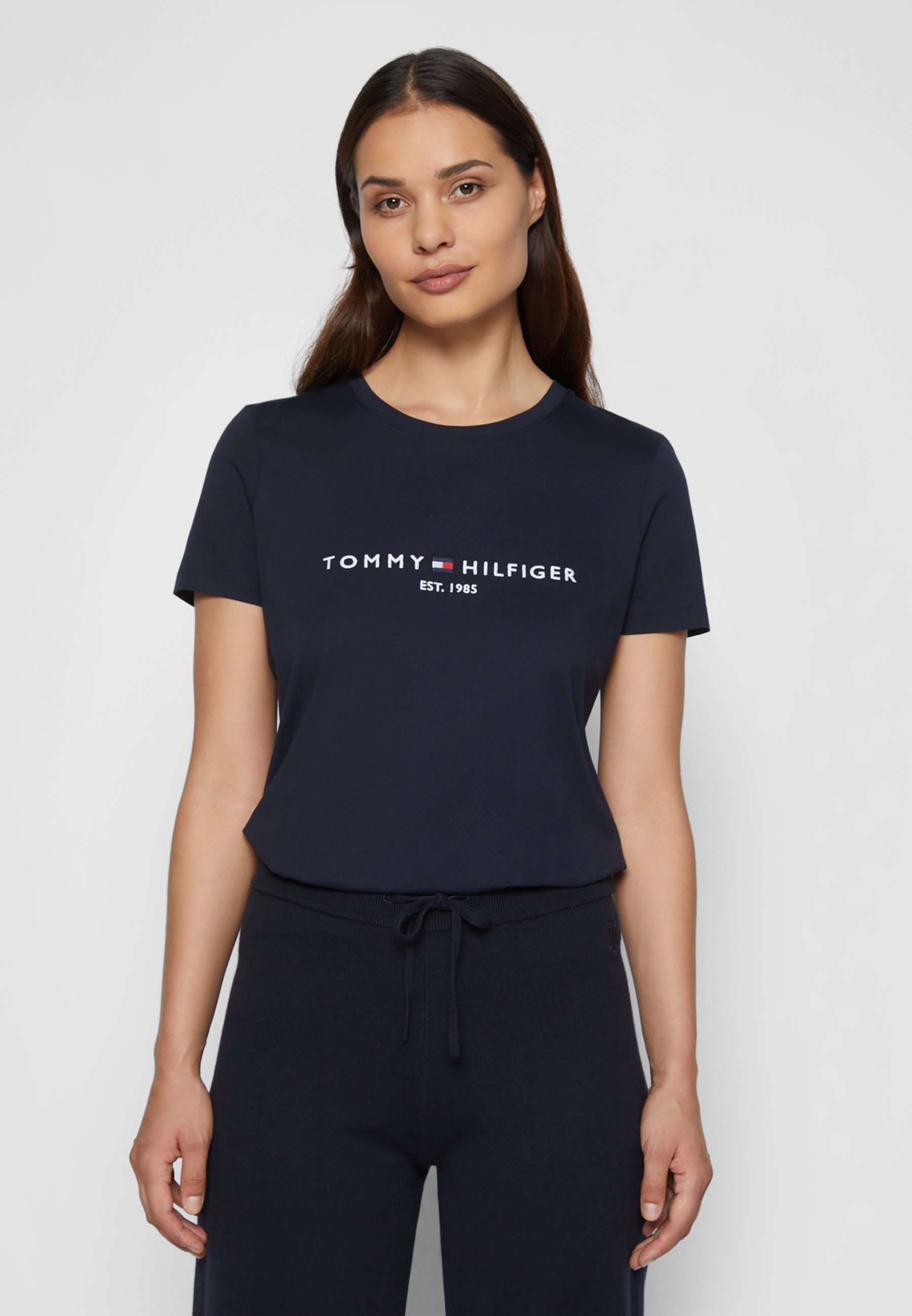 Tommy Hilfiger HERITAGE - T-Shirt print - marine/dunkelblau  