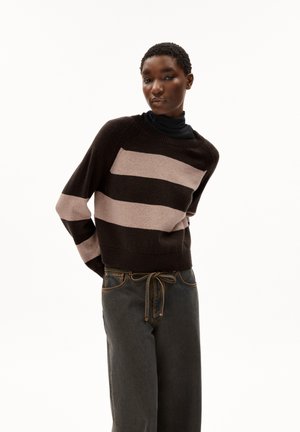DILIRIAA STRIPE - Jumper - coffee cinnamon dust melange
