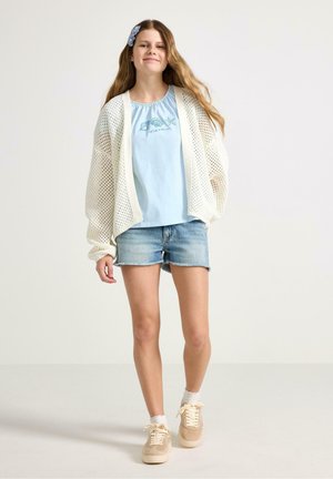 Lindex, LINDEX TOP WITH OPEN BACK LINDEX - T-shirts print - light blue