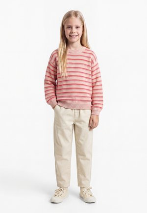 Wheat, JACQUARD PULLOVER HARLOW - Svetrík - powder stripe