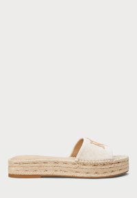 Lauren Ralph Lauren - POLLY CROSS-DYED CANVAS ESPADRILLE - Pantoletai - natural/buff Miniatiūros vaizdas 1