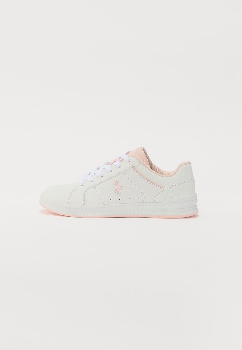 Polo Ralph Lauren - HERITAGE COURT IV UNISEX - Sneakers laag - white/pink smooth, Vergroten