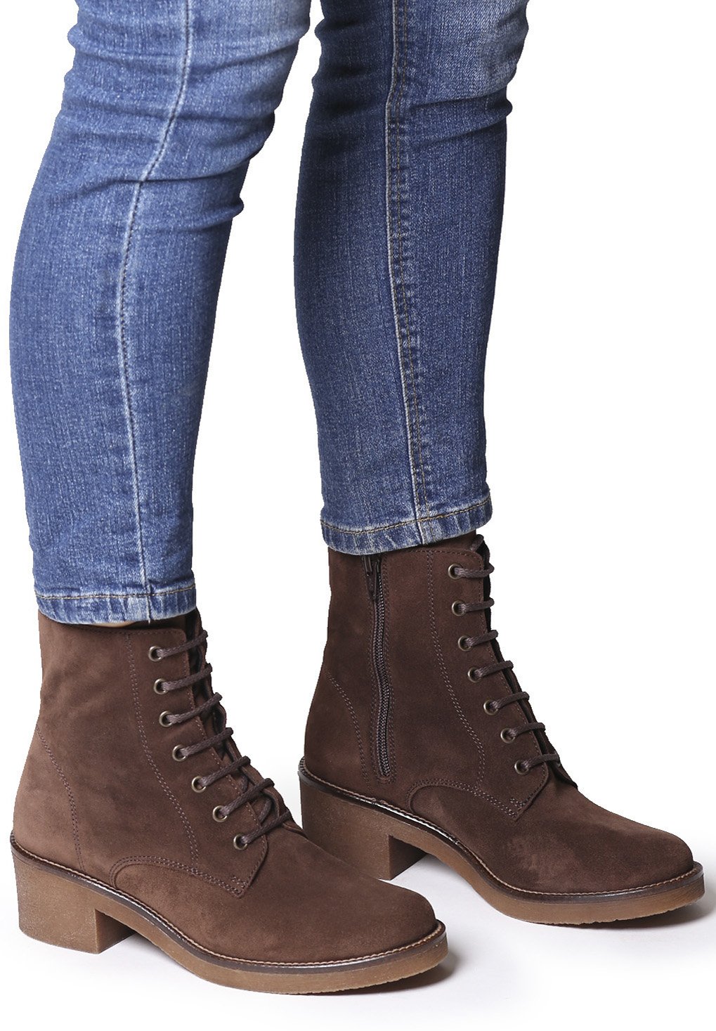 Compra Botines marrones con cordones para mujer online baratos | Tendencias  2022 en Shopalike.es