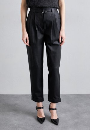 TROUSER - Lederhose - black beauty
