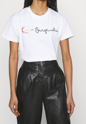 T-shirt print - white