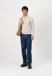 Hackett London Striktrøje - antique white