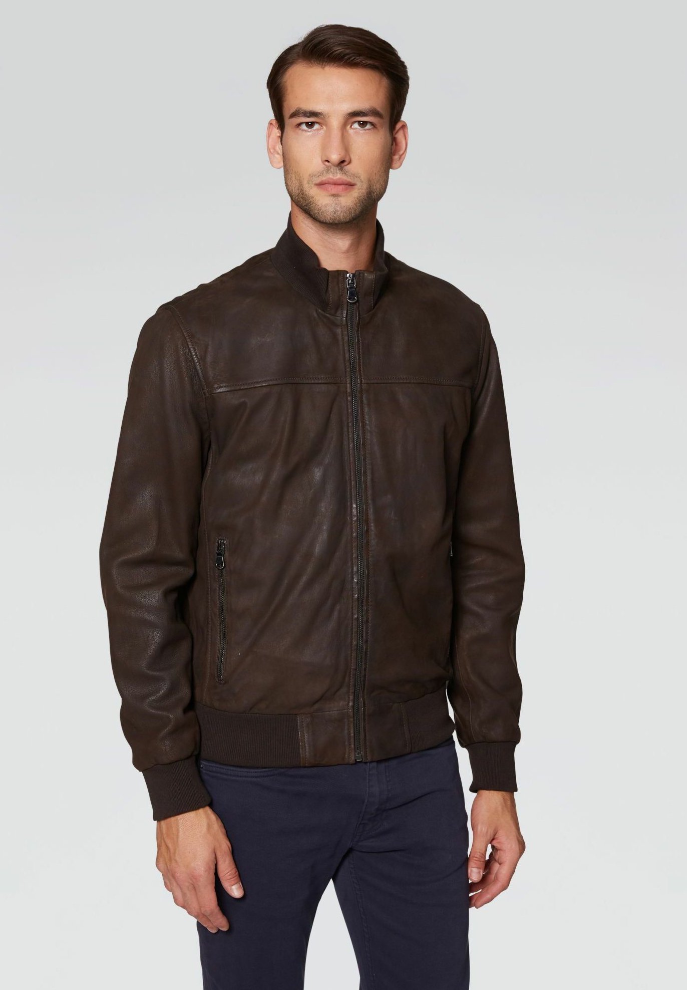 capispalla pelle uomo