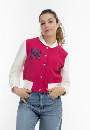 myMo COLLEGE - Sweater met rits - dunkelpink