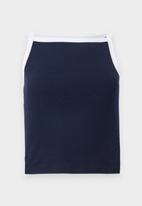 APRON CROP - Top - navy/white