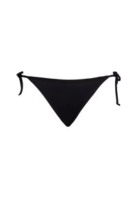 STRING SIDE TIE - Bikini bottoms - black