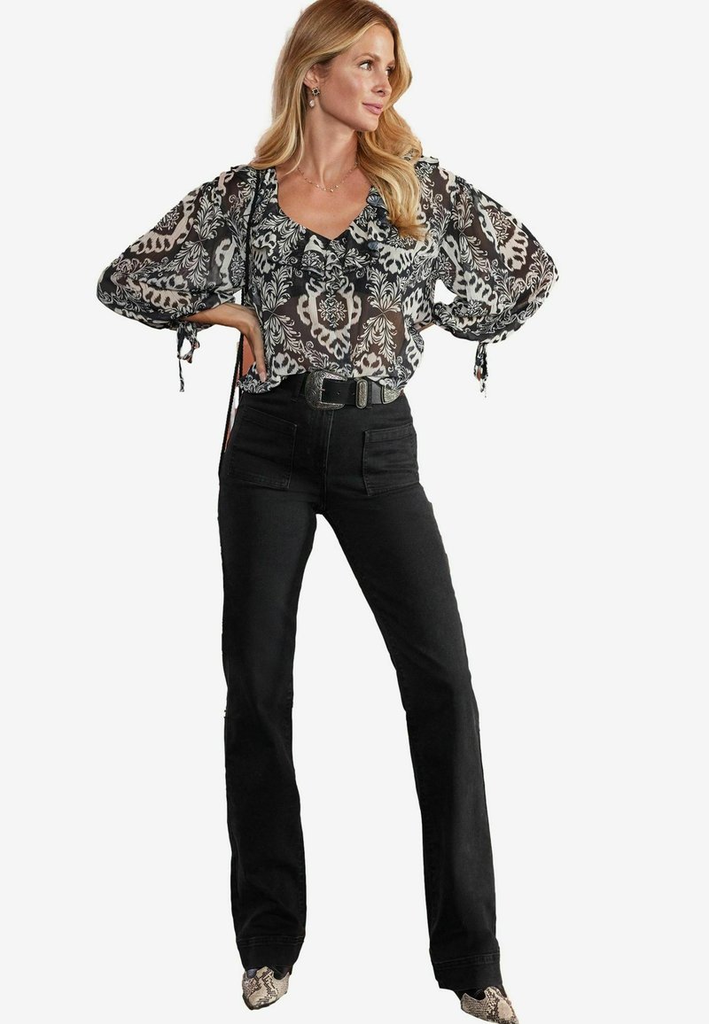 Friends Like These HIGH WAIST POCKET - Pantalones - black