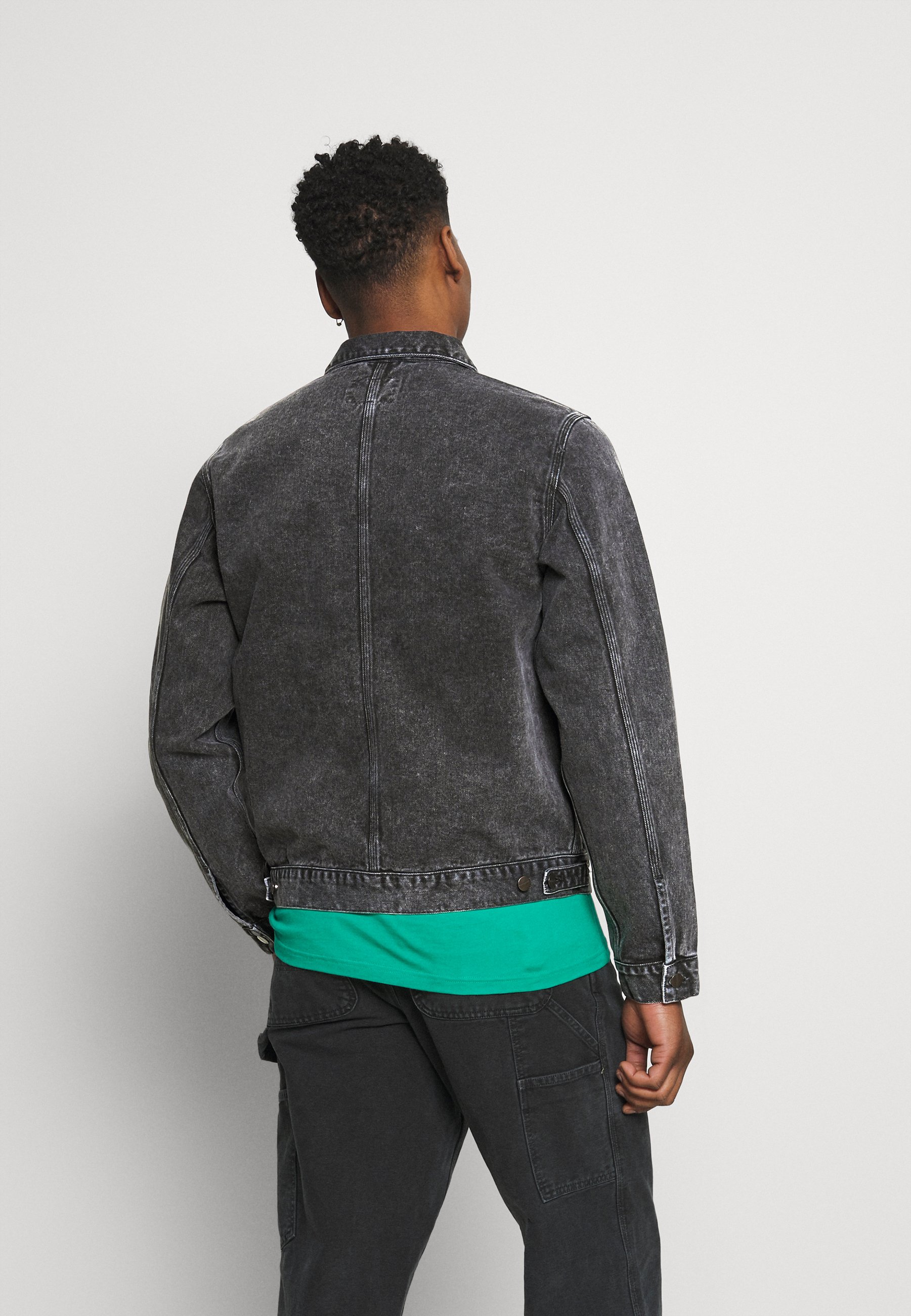 Carhartt WIP STETSON JACKET PARKLAND - Giacca di jeans - black worn  washed/nero denim - Zalando.it