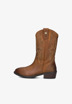 Develab Cowboy-/Bikerboot - cognac