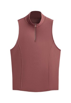 OYSHO, TECHNICAL HALF-ZIP SLEEVELESS T-SHIRT - Haut - pink