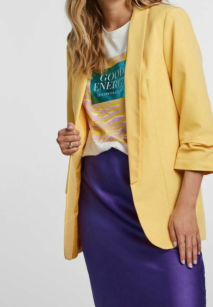 Pieces Blazer - yellow
