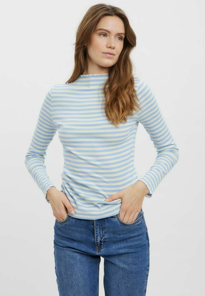 Noisy May Nmjaz L/S O-Neck Knit FWD Noos Camiseta De Manga Larga, Negro, XS Para Mujer