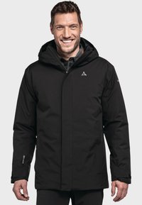 Schöffel Regenjacke / wasserabweisende Jacke - schwarz