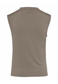Pieces OHNE ÄRMEL PCMADISON DRAPIERTES - Top - taupe gray