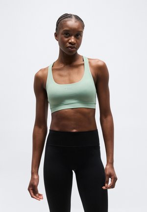 DEFINE SEAMLESS RACER BACK BRA  - Športová podprsenka so strednou podporou - light moss green