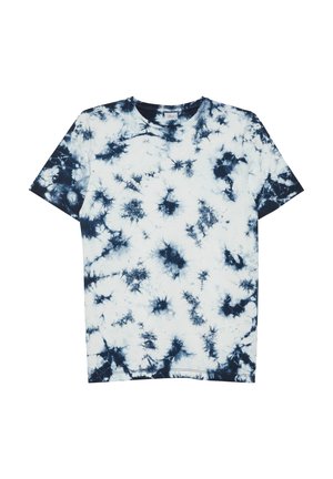 MIT BATIK EFFEKT - T-shirt print - navy