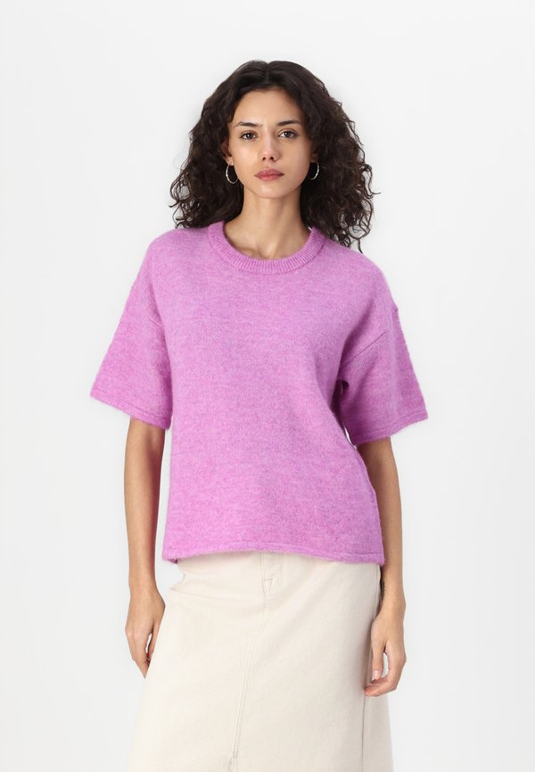 SLFMALINE LILIANA O NECK - Print T-shirt - first bloom