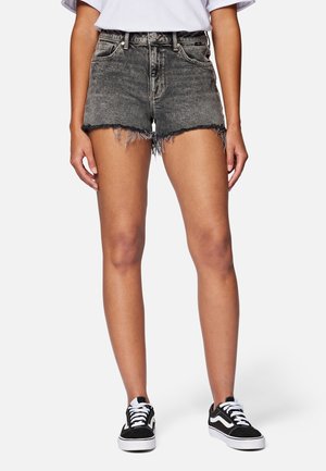 Denim shorts - grey denim