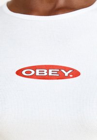 Obey Clothing OVAL - Hosszú ujjú felső - white