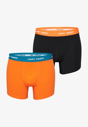 Happy Shorts, 2-PACK - Kurze Boxershorts - orange black