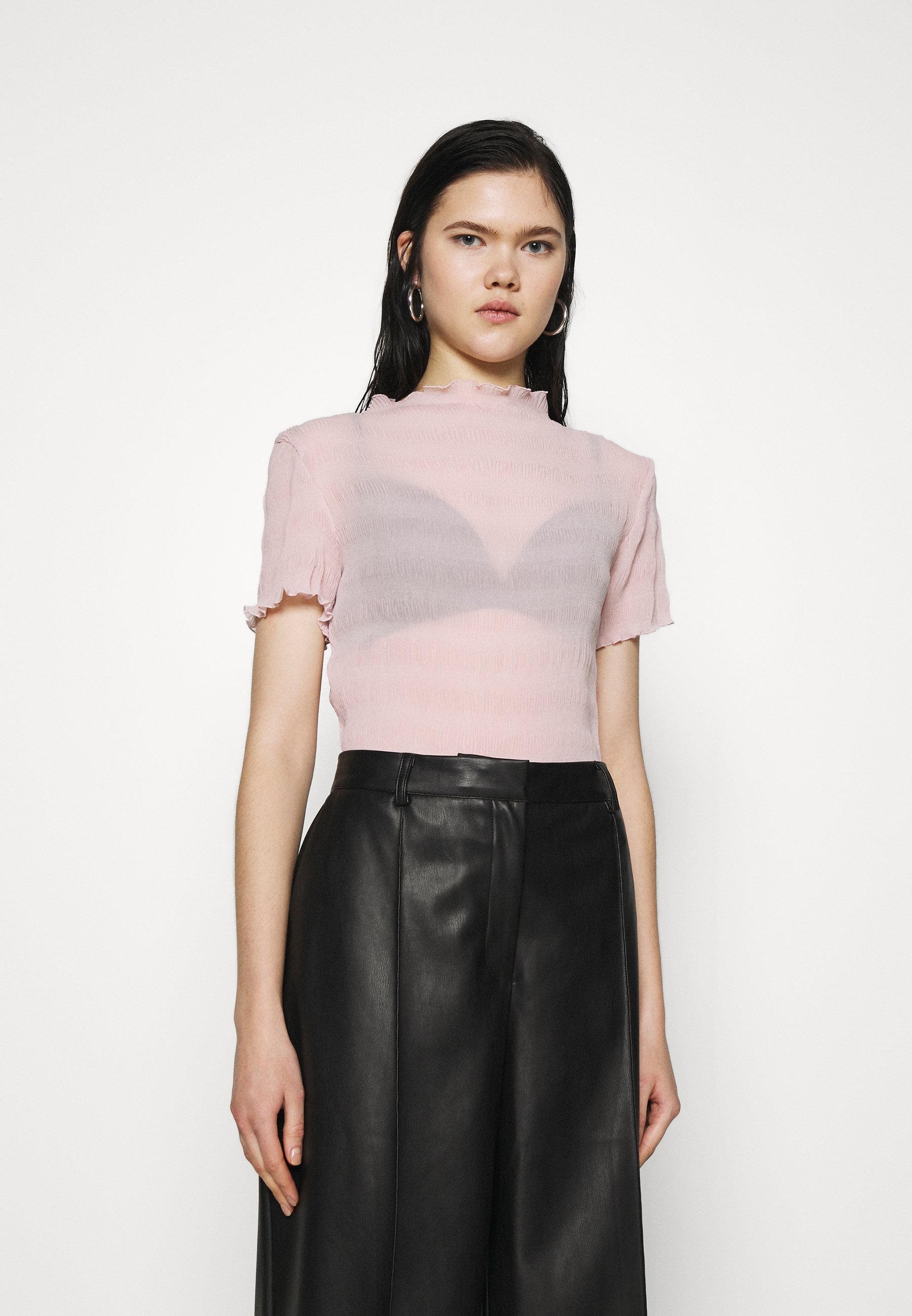 dusty pink turtleneck