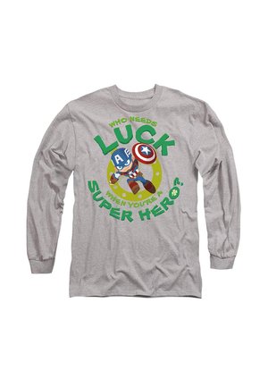 Long sleeved top - mottled light grey