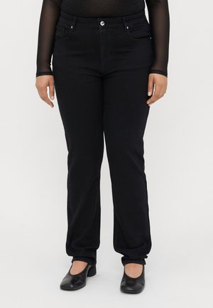 CARCRUZ - Džinsi ar taisnām starām - black denim
