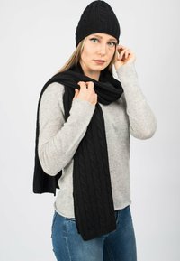 Dalle Piane Cashmere BRAIDED - Sjal / Tørklæder - nero