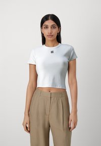 HUGO - DELANOR - T-shirt basic - white Miniatuurafbeelding 1